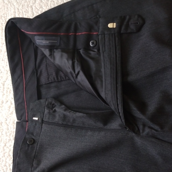 Louis Raphael Luxe Dark Gray Wool Dress Pants 38 - 30.25 - Picture 14 of 14